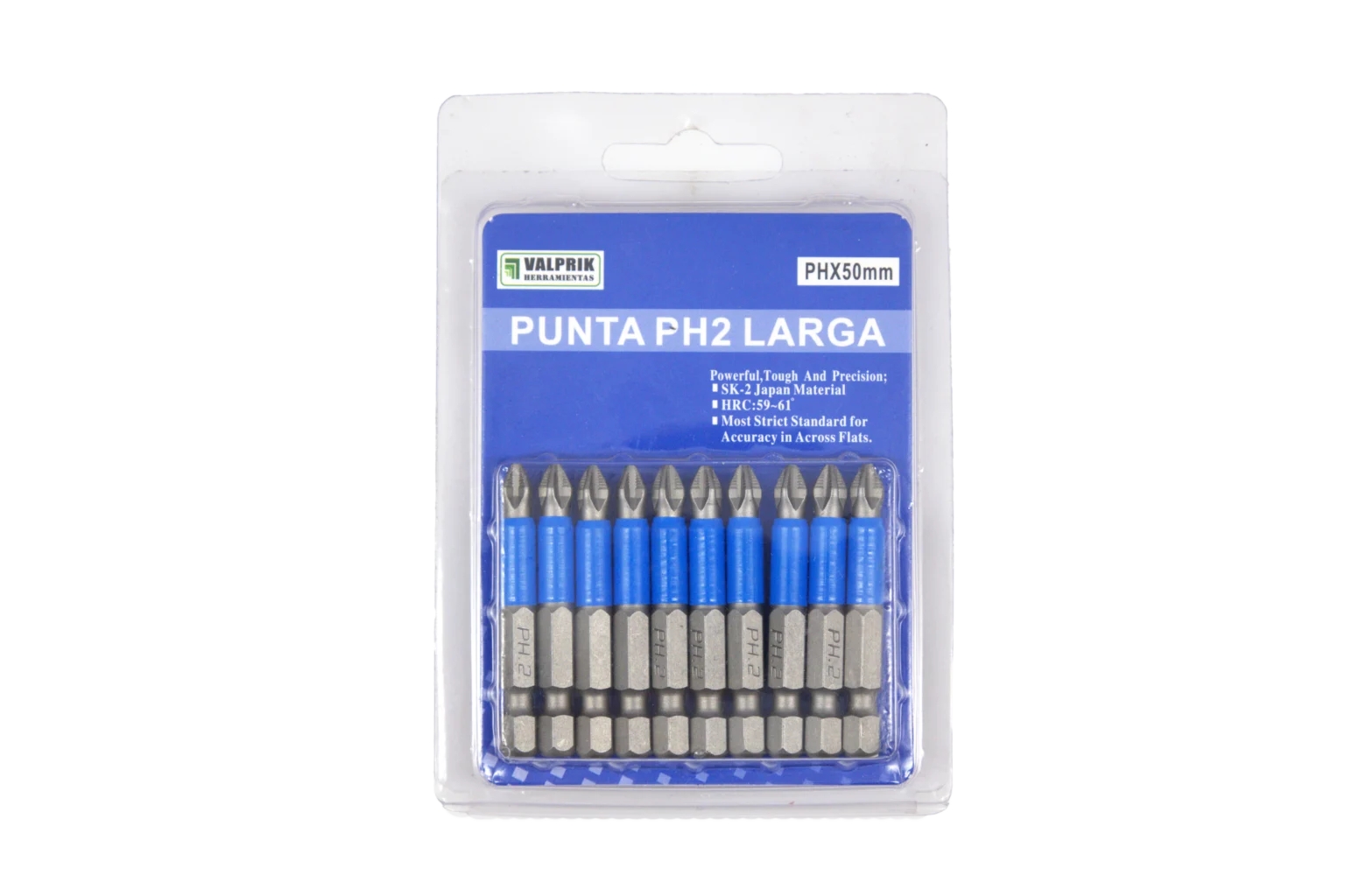 Set Punta Ph2 Larga (Set 10 Pcs)
