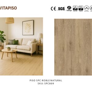 Piso SPC Roble Natural Caja 2.68 M2